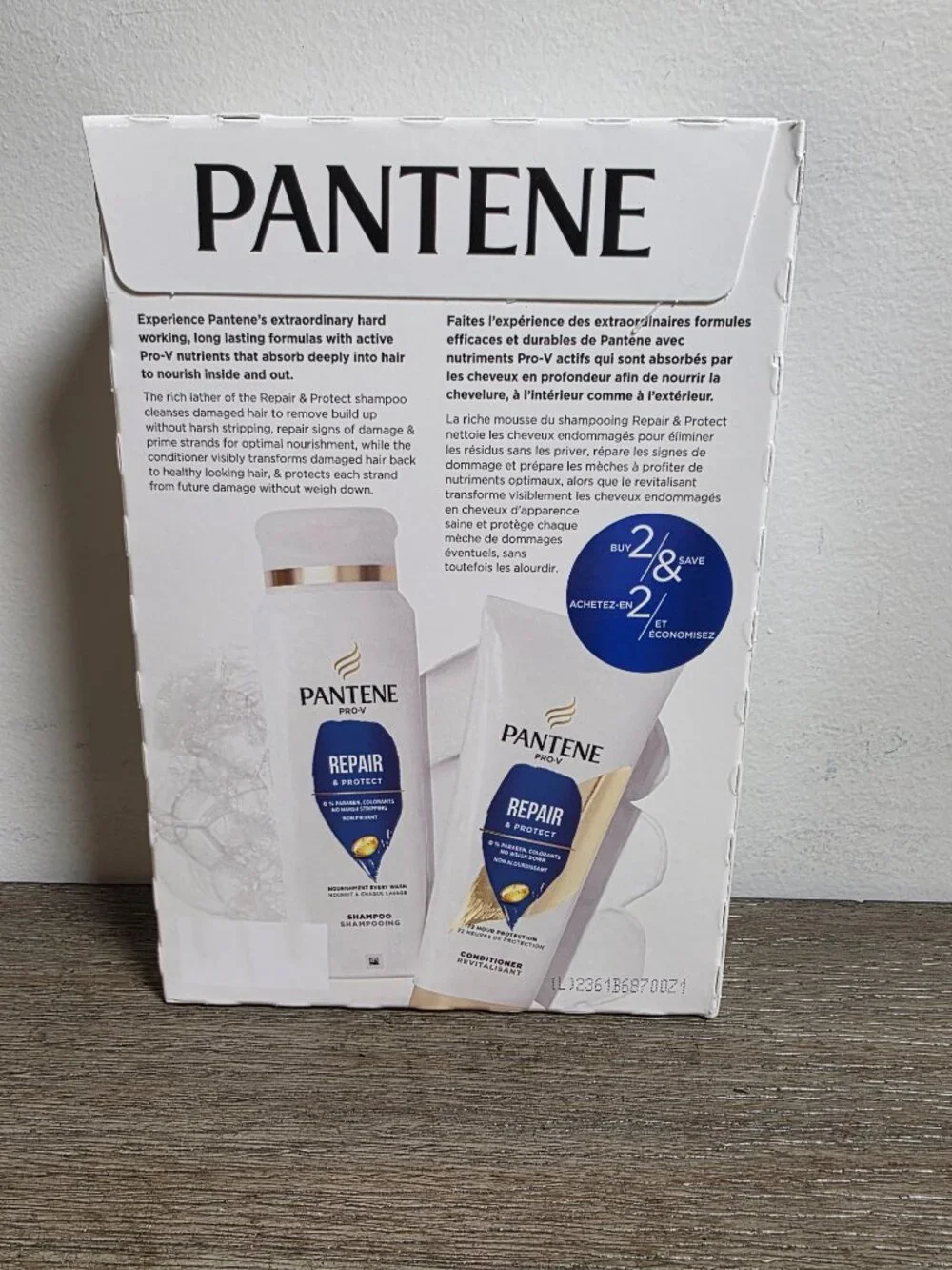 NEW IN BOX Pantene Pro-V REPAIR and PROTECT Shampoo and Conditioner (2 bottles)